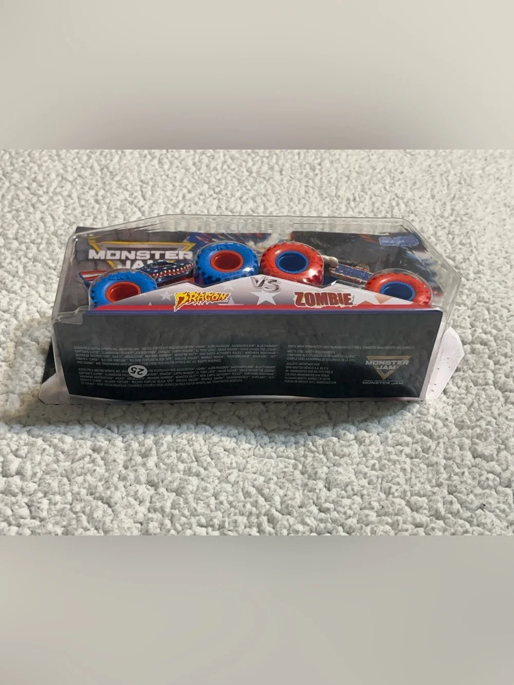 Monster Jam Dragon vs Zombie Stars and Stripes 2 pack